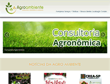 Tablet Screenshot of agroambiente.com.br