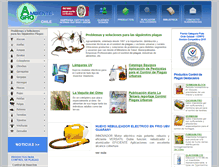 Tablet Screenshot of agroambiente.cl
